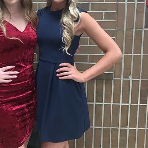 Short navy blue dress